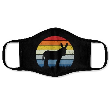 Discover Donkey Retro Face Masks