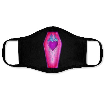 Discover Pastel Goth Love Coffin Heart Face Masks