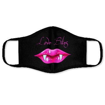 Discover Pastel Goth Love Bites Vampire Lips Valentine Face Masks