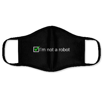 Discover I Am Not A Robot I Captcha Face Masks