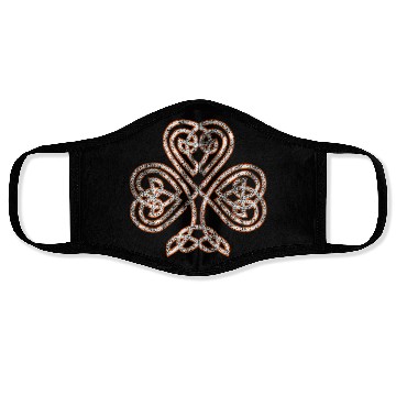 Discover Celtic Knot Trinity Shamrock Irish Heritage Irelan Face Masks