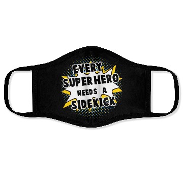 Discover Every Superhero Needs A Sidekick for Newborn Face Masks