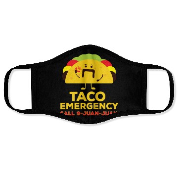 Discover Funny Mexican Tacos Face Masks