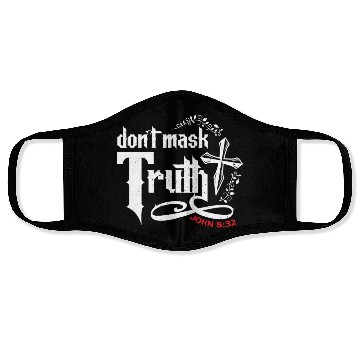 Discover Don't Mask Truth John 8 32 - Bible Verse Face Masks
