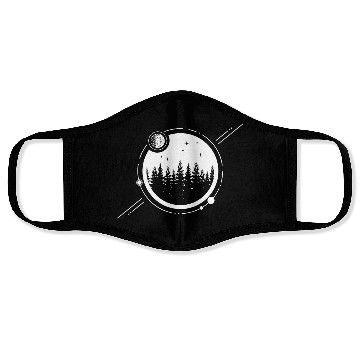 Discover Modern Geometric Nature Forest Astronomy Planets Face Masks