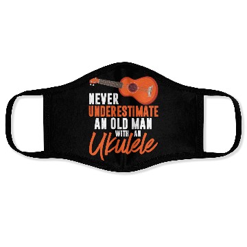 Discover Ukulele Design for a Uke Player Cool Musician Face Masks
