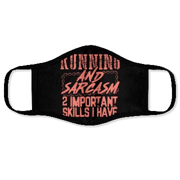 Discover Running Gifts Running and Sarcasm 2 Important Face Masks