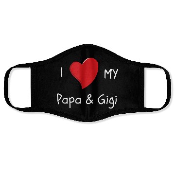 Discover I Love My Papa Gigi Face Masks