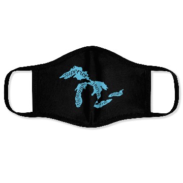 Discover Great Lakes Michigan Detroit Michigan Great Lake Face Masks