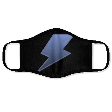 Discover lightning bolt blue Face Masks