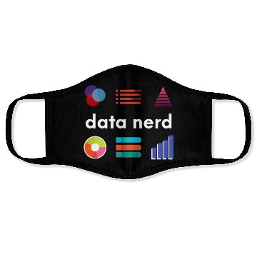 Discover Data Nerd - Data Analyst Data Scientist - Data Face Masks