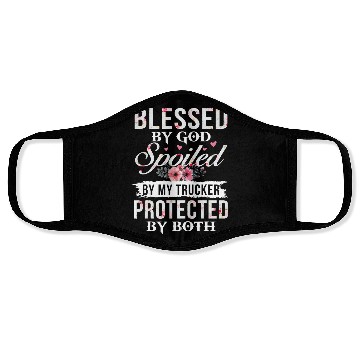Discover Blessed By God Spoiled My Truck Protected By Both Face Masks