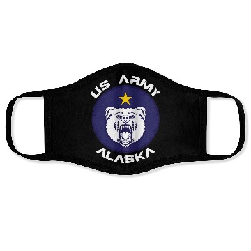 Discover Us Army Alaska Polar Bear Patch Face Masks