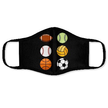 Discover Sports Balls Face Masks