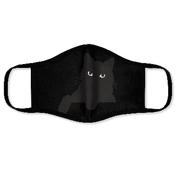 Discover Funny Black Cat Face Masks
