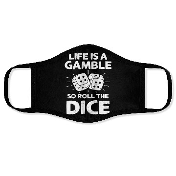 Discover Roulette Life Is A Gamble Roll The Dice Face Masks