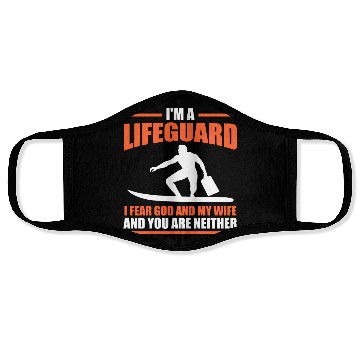 Discover Lifeguard Pool Life Saver Face Masks