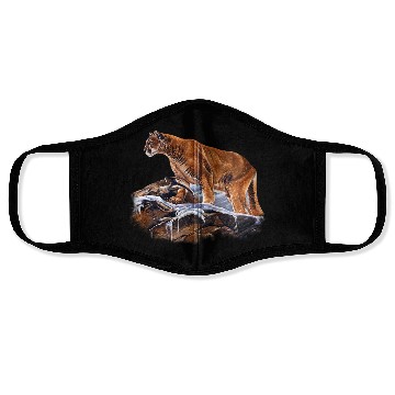 Discover Mountain Lion Cougar Face Masks