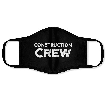 Discover Construction Crew Worker Teamwork Site Face Masks