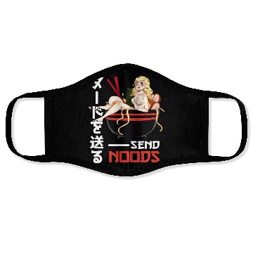 Discover Send Noods Waifu Material - Anime Otaku Gift Face Masks