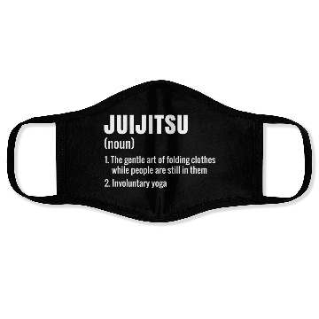 Discover Funny Jujutsu JuJitsu Ju-Jitsu Definition Face Masks