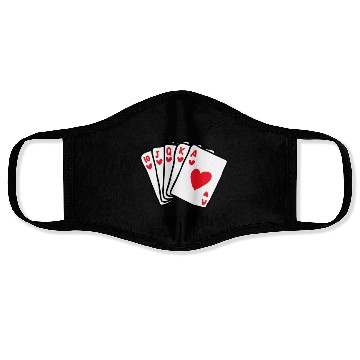 Discover Royal Flush Poker Face Masks