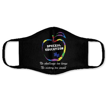 Discover Autism Special Education Teacher Face Masks