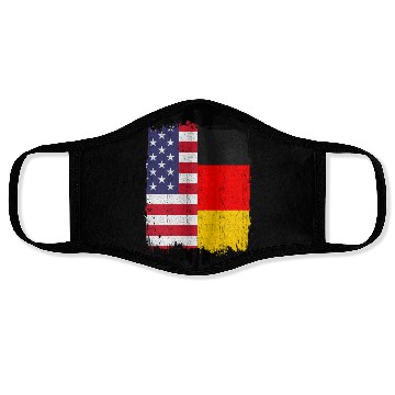 Discover German American US Flag Germany Face Masks