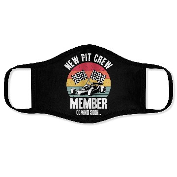 Discover New Pit Crew Member Coming Soon Race Car Racing Face Masks
