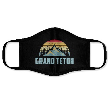 Discover Grand Teton National Park Wyoming Mountain Sweat S Face Masks
