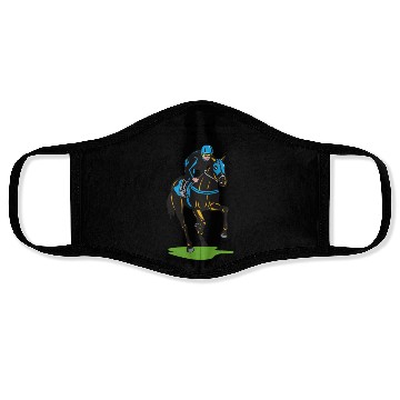 Discover horse racing Face Masks