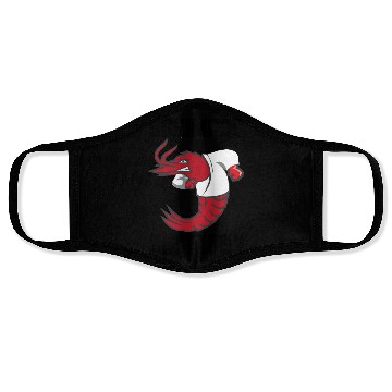 Discover Shrimpin' Ain't Easy Shrimp Jiu Jitsu Fighter Face Masks