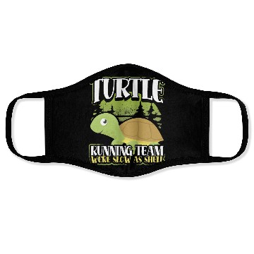 Discover Turtle Running Team Face Masks