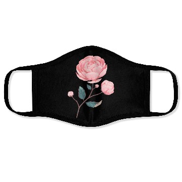 Discover Rose flower rose London Face Masks