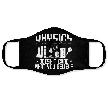 Discover Physics Science | Physician Student Gifts Face Masks