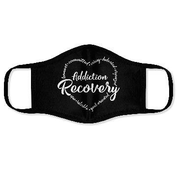 Discover Addiction recovery, sobriety, sober Face Masks
