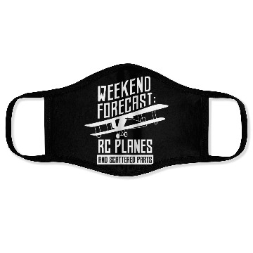 Discover Weekend Forecast: Rc Planes Pilot RC Plane Remote Face Masks