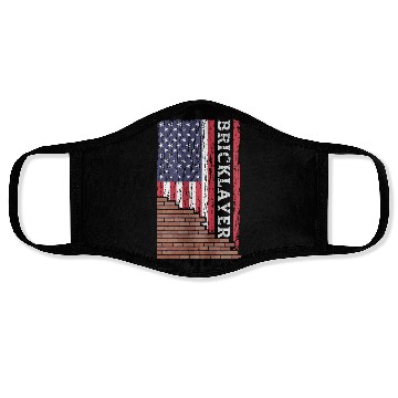 Discover Brick Mason Bricklayer Masonry Dad Us Flag Constru Face Masks