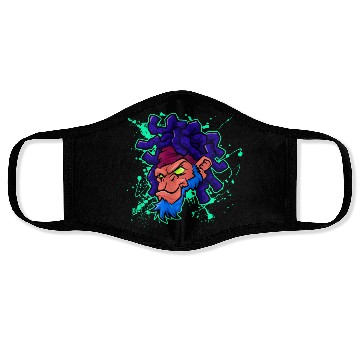 Discover monkey gorilla face design Face Masks