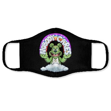 Discover Nobody cares bear Face Masks