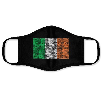Discover Ireland flag vintage Face Masks