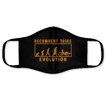 Discover Recumbent Trike Evolution Bike Cycling Biking Gift Face Masks