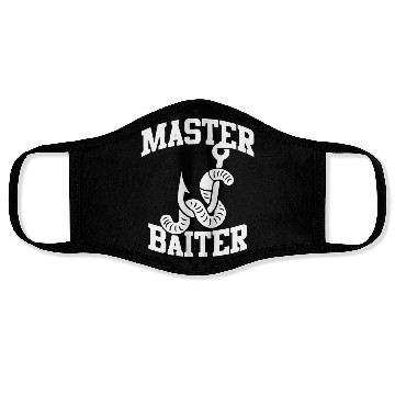 Discover master baiter- fishing gift Face Masks