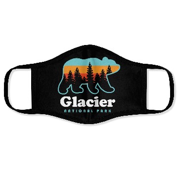 Discover Glacier National Park Face Masks