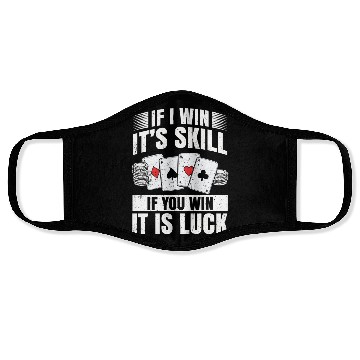 Discover Poker Hands Face Masks Casino Blackjack Poker Case
