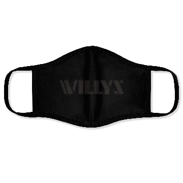 Discover Willys Jeep Logo Face Masks