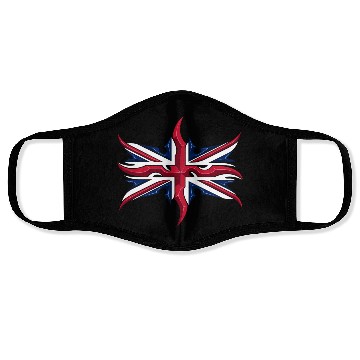 Discover Union Jack British Flag Resistance Style Face Masks