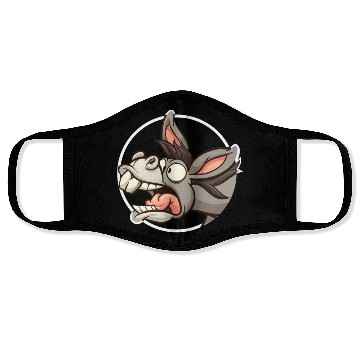 Discover Funny Donkey Donkey Mule Face Masks