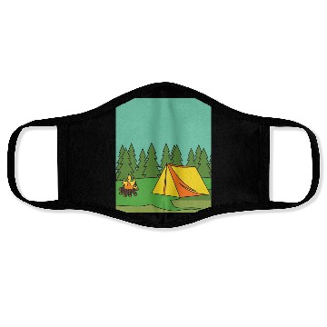 Discover Camping Nature Vintage Face Masks