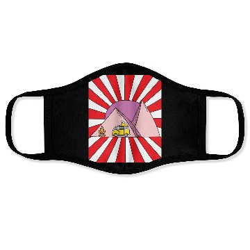 Discover Camping Nature Vintage Face Masks